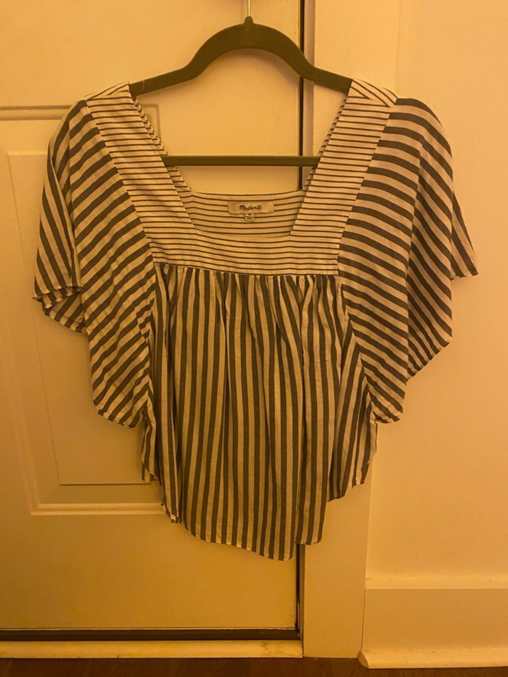 Madewell Navy and White Striped Top Size XS
